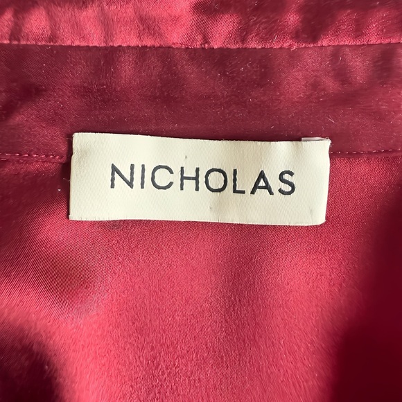 NICHOLAS Red silk Maxi Dress - Picture 7 of 9